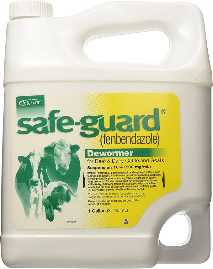 Merck Vetoquinol Safeguard Suspension Pet Wormers, 1-Gallon-Mewly Pet