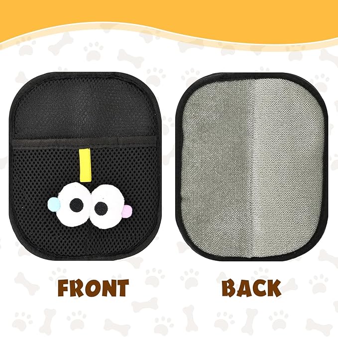 2 PCS Electrostatic Pet Hair Remover, Pet Hair Remover Tool for Cats & Dogs, Cleaning Gloves for Carpet, Couch, Furniture, Car Seat, Double-Sided, Reusable, Washable-Mewly Pet