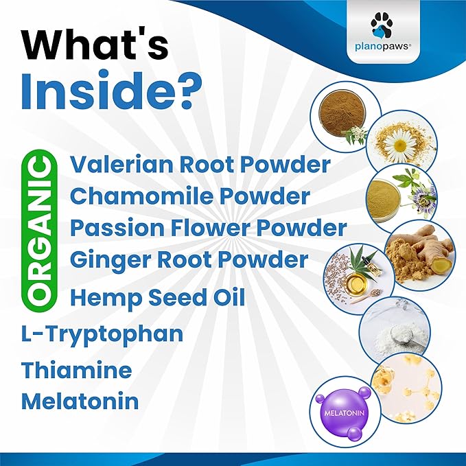 Dog Anxiety Relief - Faster Absorption Than Hemp Calming Chews for Dogs - Dog Calming Chews Alternative - Hemp Oil and Melatonin for Dogs - Liquid Dog Calming Treats for Thunder, Fireworks, Sleep Aid-Mewly Pet