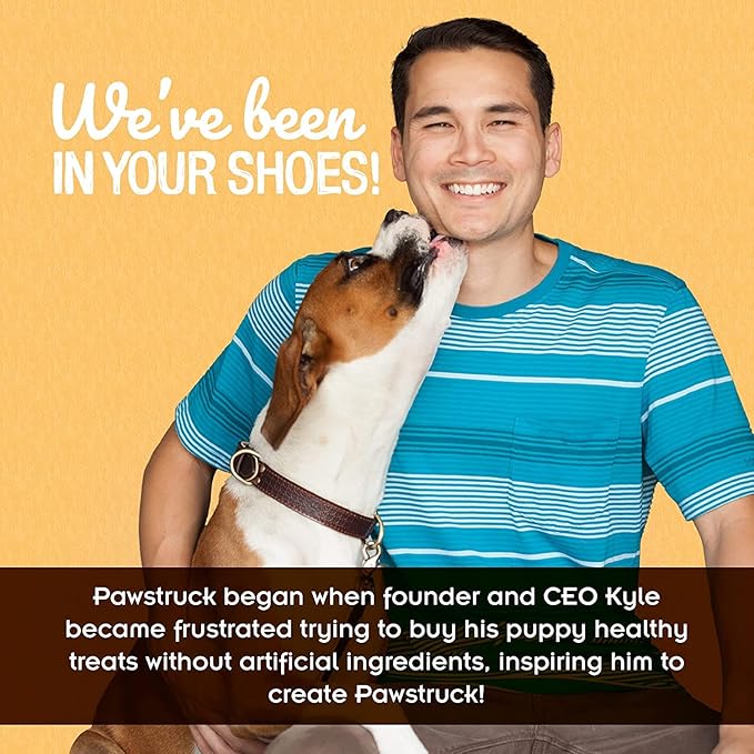 Pawstruck Natural 5-8" Bully Sticks for Dogs - Best Long-Lasting, Rawhide-Free, Low Odor Dental Chew Treat - Healthy Single Ingredient, 100% Real Beef - 8 oz Bag - Packaging May Vary-Mewly Pet