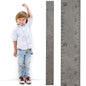 HEADWATERS STUDIO Height Ruler for Wall - Child Height Wall Chart, Height Chart for Kids Growth Chart for Wall Growth Chart Wood, Wooden Growth Chart for Wall - Gray w/Inches - 63"x5.75"