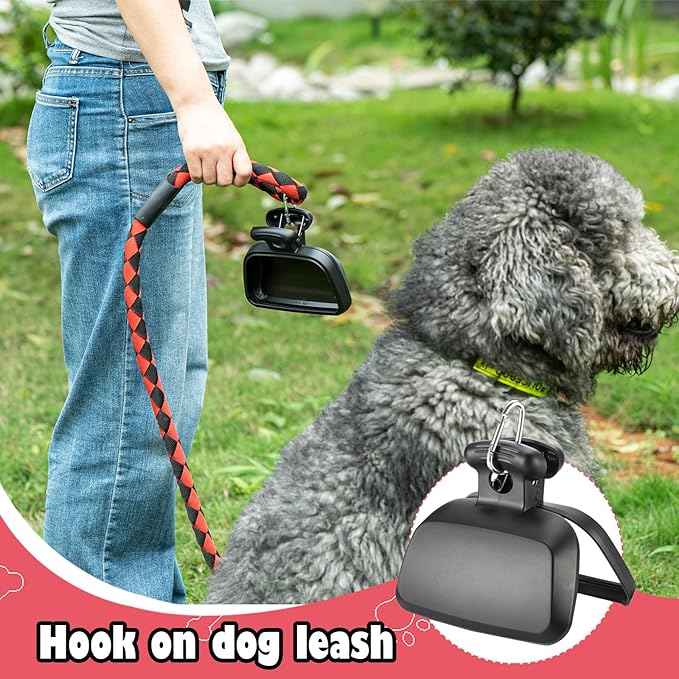 Pooper Scooper with Swivel Bin-Heavy-Duty Metal Rake & Spade, Portable Poop Scooper,Includes 100 Waste Bags, Easy to Clean, Perfect for Grass Dirt or Gravel,Ideal for Small Medium Large Dogs-Mewly Pet