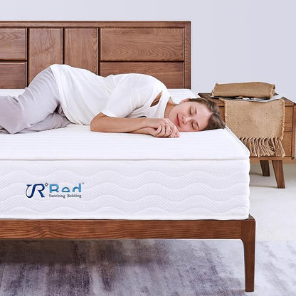 Sunrising Bedding 8 inch Twin Natural Latex Mattress, Individually Encased Pocket Coil, Firm, Supportive, Naturally Cooling, Organic Mattress, 120-Night Free Trial, 20-Year Warranty