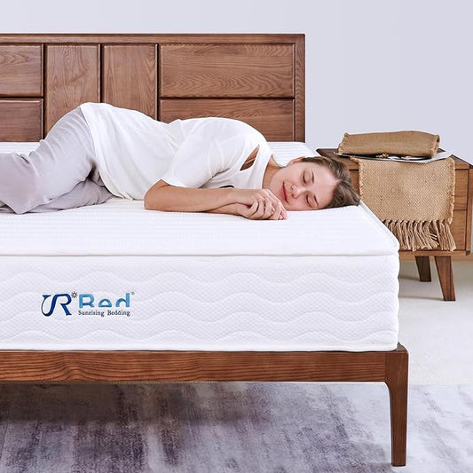 Sunrising Bedding 8 inch Twin Natural Latex Mattress, Individually Encased Pocket Coil, Firm, Supportive, Naturally Cooling, Organic Mattress, 120-Night Free Trial, 20-Year Warranty