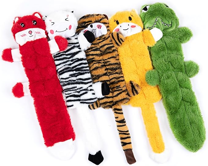 Nocciola Durable Dog Chew Toys for Aggressive Chewers, No Stuffing Squeaky Toys for Small to Large Dogs-Mewly Pet