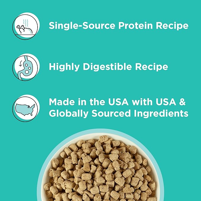 BIXBI Rawbble Freeze Dried Dog Food, Duck Recipe, 12 oz - 95% Meat and Organs, No Fillers - Pantry-Friendly Raw Dog Food for Meal, Treat or Food Topper - USA Made in Small Batches-Mewly Pet