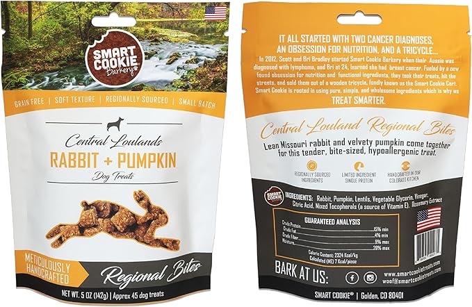 Smart Cookie All Natural Soft Dog Treats - 5 Flavor Variety Pack (5oz Each) - Healthy Dog Treats for Dogs & Puppies with Allergies, Sensitive Stomachs - Chewy, Grain Free, Made in USA-Mewly Pet