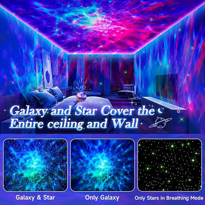 Star Projector, 15 Colors Galaxy Projector for Bedroom Adults,15 White Noise Ceiling Projector for Ceiling for Adults,Bluetooth Galaxy Light Projector Night Light for Kids