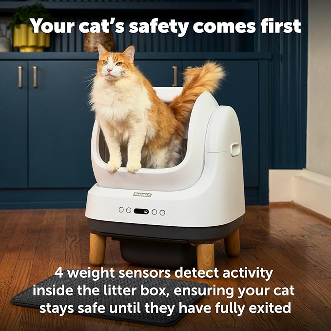 PetSafe ScoopFree OpenSky Automatic Self-Cleaning Cat Litter Box – Advanced Odor Control – App Controlled with Health Monitoring – Works with Any Litter – Up to 2 Weeks of Hands-Free Cleaning-Mewly Pet