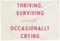 Thriving Surviving Rectangular Canvas Banner Wall Decor-Boho Flag Sign Art for Toddler Boy Girl Kids,Nursery Baby Room Above Crib Playroom Decor-Baby Growth Stuff Poster-Baby Shower Christmas Gift