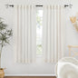 RYB HOME Semi Sheer Curtains 63 inch Length 2 Panels, Linen Textured Privacy Protect Window Drapes Soft Breathable Back Tab Window Curtains for Bedroom Living Room Decor, 52 W x 63 L, Linen