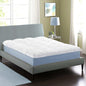 Superior Mattress Topper, Down Alternative, 2 Inch Deep Sized Bed Pillow Top, Comfort Pad, Fluffy Mattress-Topper Protector, Plush Cooling Extra Soft, Hotel Quality, Sleep, All-Season, King, White