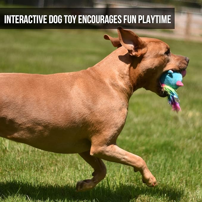 Hyper Pet Doggie Pal Unicorn Interactive Plush Dog Toys (Wiggles, Vibrates, and Barks – Dog Toys for Boredom and Stimulating Play)-Mewly Pet