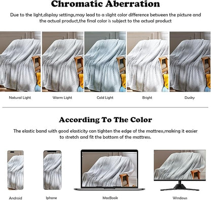 NEWCOSPLAY Super Soft King Blanket Frosty Dark Grey Premium Silky Flannel Fleece Leaves Pattern Lightweight Bed Blanket All Season Use (Frosty Dark Grey, King(90"x110"))