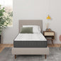 Ottomanson 9" Hybrid Twin Mattress - Rock Hard Feel - Made in USA - Individually Pocketed Coils & CertiPUR-US Foam - Fiberglass-Free - Bed in a Box