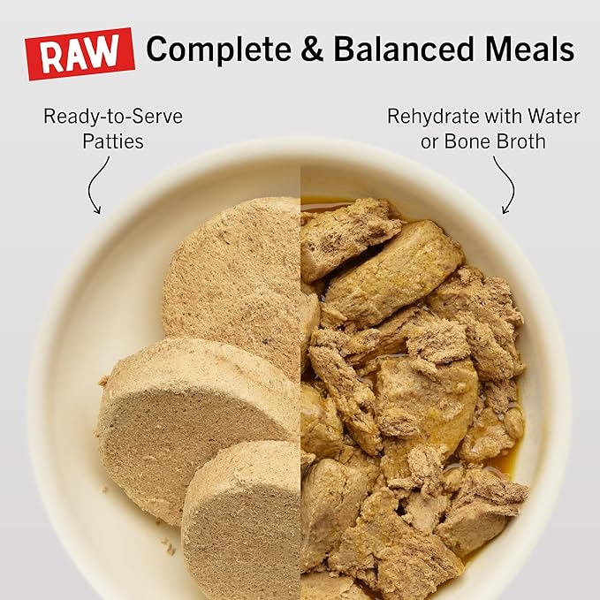Stella & Chewy's Freeze-Dried Raw Dinner Patties - Turkey Recipe - High Protein Grain-Free Puppy & Dog Food - Perfect For Picky Eaters - 5.5 oz-Mewly Pet