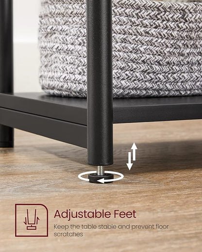 VASAGLE Side Tables Set of 2, Small End Table, Nightstand for Living Room, Bedroom, Office, Bathroom, Black ULET272B16