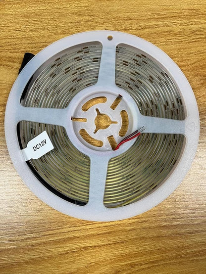 TOPAI 12V COB LED Strip Light 6000K Cool White Waterproof IP65 480LEDs/M Super Bright 4000Lm CRI>90 16.4ft/5M Self Adhesive Dotless Cuttable Flexible for Bedroom Cabinet DIY Lighting