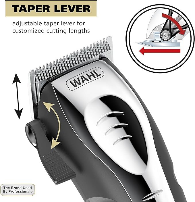 Wahl USA Quiet Pro Corded Dog Clippers for Grooming - Heavy Duty Compact Electric Dog Grooming Kit Hair Clippers for Dogs Cats Pets- Model 9181-Mewly Pet