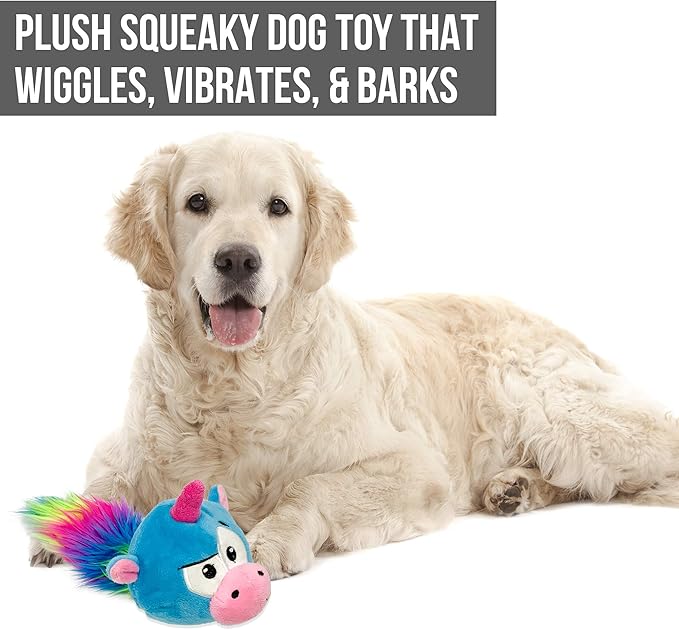 Hyper Pet Doggie Tail & Unicorn Pal Interactive Plush Dog Toys - 2 Pack Value Pack (Interactive Toy That Wiggles, Vibrates & Barks Dog Toys for Boredom & Stimulating Play) Colors May Vary-Mewly Pet