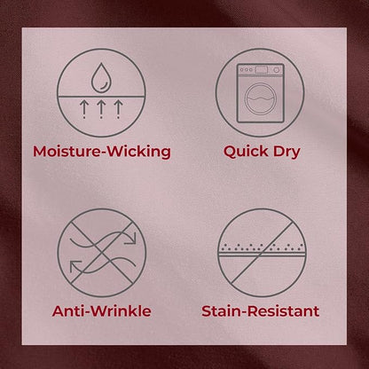 Mellanni Twin XL Sheets Set - 3 PC Iconic Collection Bedding - Hotel Luxury, Extra Soft, Cooling Bed Sheets - Wrinkle, Fade, Stain Resistant (Twin Extra Long, Burgundy)