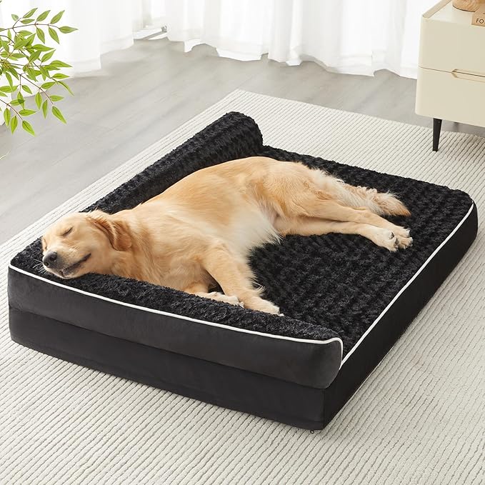 BFPETHOME Orthopedic Dog Beds for Large Dogs-Waterproof Sofa Pet Bed with Removable Washable Cover,Big Dog Bed with Waterproof Lining and Nonskid Bottom,Pet Bed for Large Dogs-Mewly Pet