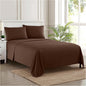 Queen Size Bed Sheets - Breathable Luxury Sheets with Full Elastic & Secure Corner Straps Built In - 1800 Supreme Collection Extra Soft Deep Pocket Bedding Set, Sheet Set, Queen, Brown