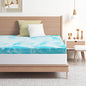 EGO Topper 4 Inch Cal King Memory Foam Mattress Topper, Cooling Gel Foam Mattress Topper for Pressure Relief, Ventilated Design Bed Topper in a Box, CertiPUR-US Certified, 74"x82", California King