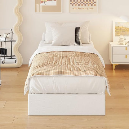 10 Inch High Profile Twin Box Spring Heavy Duty Metal Box Spring Twin with Fabric Cover, Sturdy Mattress Foundation, Easy Assembly, Noise Free, Black