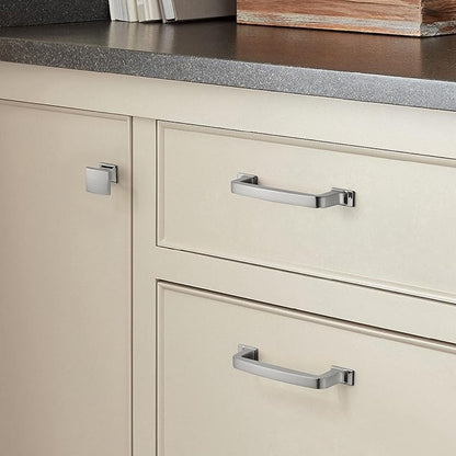 khtuMealware 10 Pack 3 Inch Cupboard Handles - Brushed Satin Nickel Cabinet Pulls & Drawer Handles