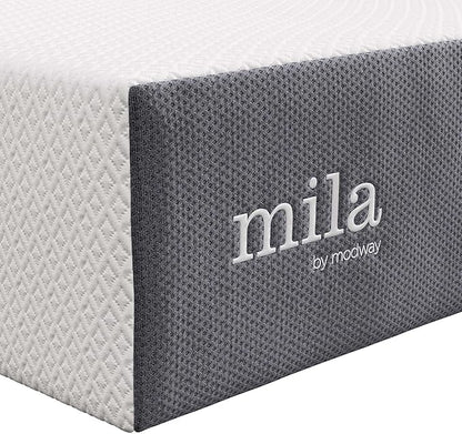 Modway MOD-7102-WHI Mila 12" Twin Mattress, White