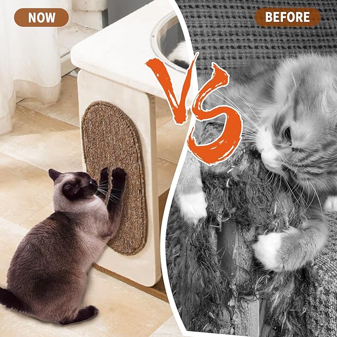 Modern Cat Tree for Indoor Cats with Sisal Rope Scratching Posts, Hand-Woven Cat Condo & Top Perch, Space Capsule Cats Nest, Cute Cat Tree with Interactive Cat Toy-Mewly Pet