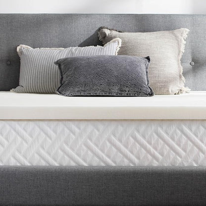 WEEKENDER 2 Inch Memory Foam Mattress Topper - Full, Off White