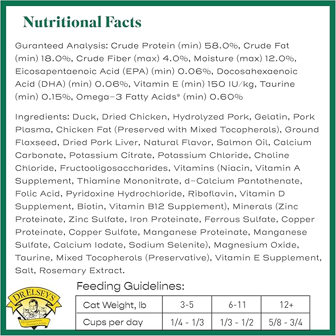 Dr. Elsey's cleanprotein Dry Kibble Duck 6.6 lb Bag-Mewly Pet