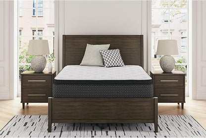 Signature Design by Ashley Limited Edition Pillow Top 13 " Pillow Top Hybrid Mattress with Gel Memory Foam, Edge Support for Cool Sleep and Pressure Relief, Twin, Fiberglass Free, Mattress In A Box