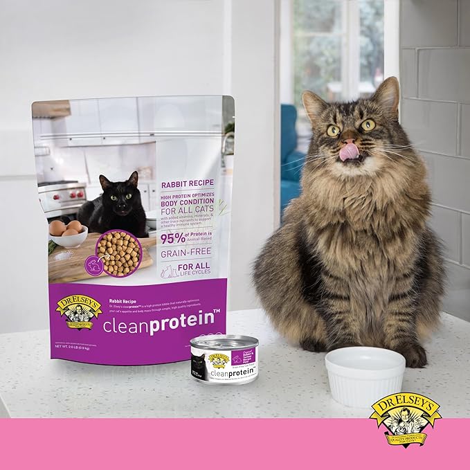 Dr. Elsey's cleanprotein Original Pork Recipe Wet Cat Food, (Pack of 24), 2.75oz Cans-Mewly Pet