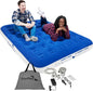 EnerPlex Camping Air Mattress with Built in Pump - Queen Blow Up Mattress for Travel & Guests - Portable Bed for Adults and Kids - Blue