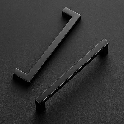 Ravinte 12 Pack 6-1/4 Inch Kitchen Square Cabinet Handles Matte Black Pulls Stainless Steel Drawer Pulls Kitchen Cabinet Hardware Handles