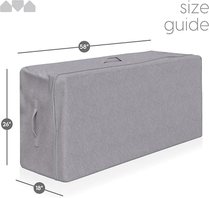 Milliard Carry Case for the Tri-Folding Memory Foam Mattress 6 Inch Queen Size (78" x 58" x 6")(Mattress NOT Included)