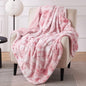 Bedsure GentleSoft Sherpa Fluffy Blanket Twin Size - Fleece Warm and Cozy Throw for Women Gift, Plush & Fuzzy Faux Fur Christmas Blanket for Couch, Sofa, Bed Decor, Tie Dye Design, Pink, 60x80 Inches