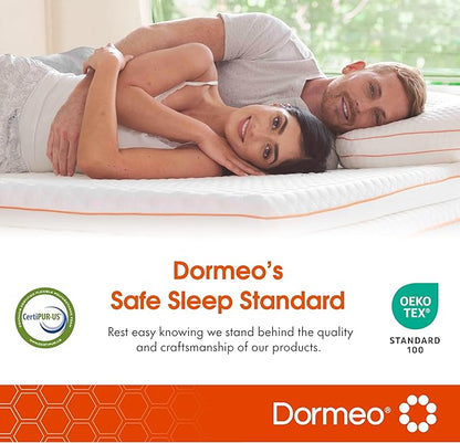 Dormeo RV Short King Cooling Mattress Topper, 3-Inch with Octaspring® Technology for Optimal Back Support, Medium Firmness