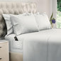 DREAMCARE Full Size Bed Sheet Set - Cooling, Extra Deep Pocket, 6pcs Set - Soft & Long Lasting 100% Fine Brushed Polyester - White, Includes Side Pocket