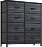 YITAHOME Dresser with 8 Drawers - Fabric Storage Tower, Organizer Unit for Bedroom, Hallway, Closets - Sturdy Steel Frame, Wooden Top & Easy Pull Fabric Bins