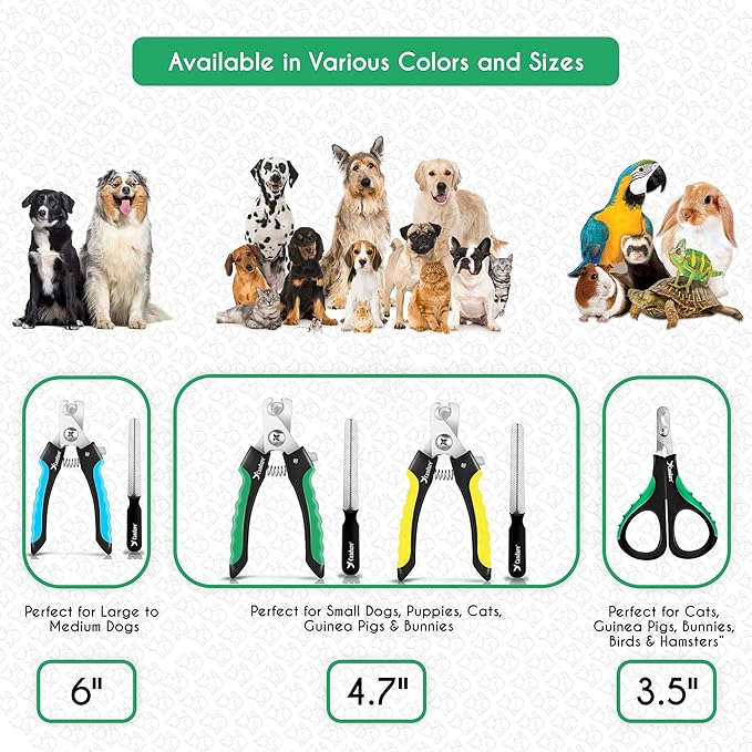 Candure Cat Nail Clippers for Cats, Rabbits, Hamsters, Birds - Stainless Steel Trimmer with Precise Angled Edges for Easy & Safe At-Home Grooming-Mewly Pet