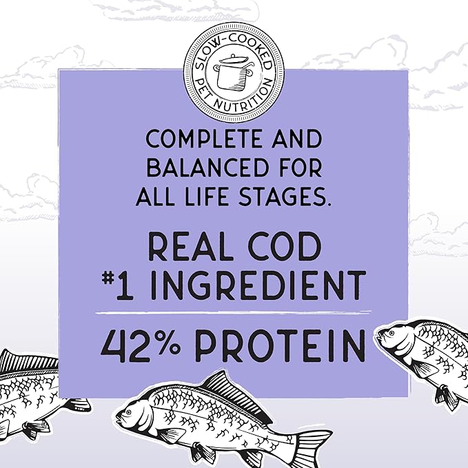 Blackwood Bounty Dry Cat Food, Cod & Carp Recipe for All Life Stages, 2 Pound Bag, High Protein, Grain Free-Mewly Pet