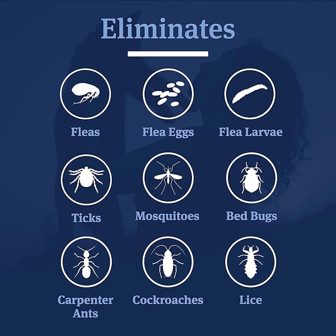 PetArmor Home Fogger, Kills Fleas, Ticks, Mosquitoes & Other Listed Insects, Helps Eliminate Pet Odor, Clean Fresh Scent, Protects for 7 Months, 3 2oz Canisters-Mewly Pet