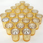 24 Pcs Gold Votive Candle Holders, Speckled Mercury Gold Glass Candle Holder Bulk for Wedding Centerpiece Table Decor, Tea Lights Candle Holder for Valentines Day Decor, Home Decor