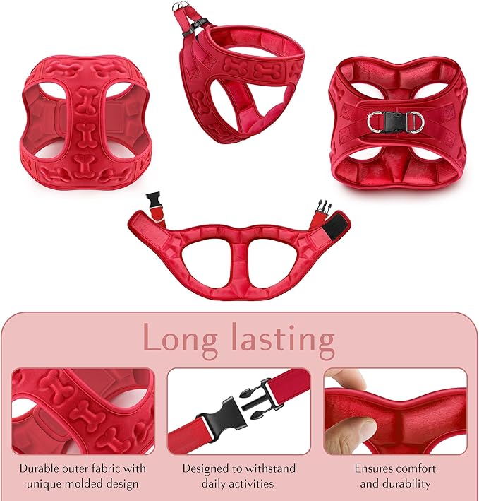 Comfort fit Step-in Dog & Puppy Harness - Comfortable All Weather Dog Vest Harness: Adjustable, Soft Padded, Easy to Put-on for Small, Medium-Sized Dogs.-Mewly Pet