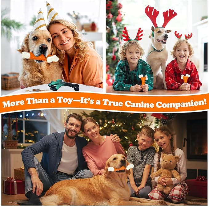 Dog Toys 2 Pack, Dog Toys for Aggressive Chewers Large Breed, Aggressive Chew Toys for Large Dogs (2 Pack)-Mewly Pet