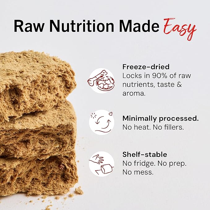 Stella & Chewy's Freeze-Dried Raw Dinner Patties - Dandy Lamb Recipe - High Protein Grain-Free Puppy & Dog Food - Perfect For Picky Eaters - 14 oz-Mewly Pet